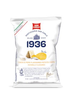 San Carlo Cacio e Pepe – krompirjev čips s sirom Pecorino 100 g San Carlo Cacio e Pepe – krompirjev čips s sirom Pecorino in poprom 100 g